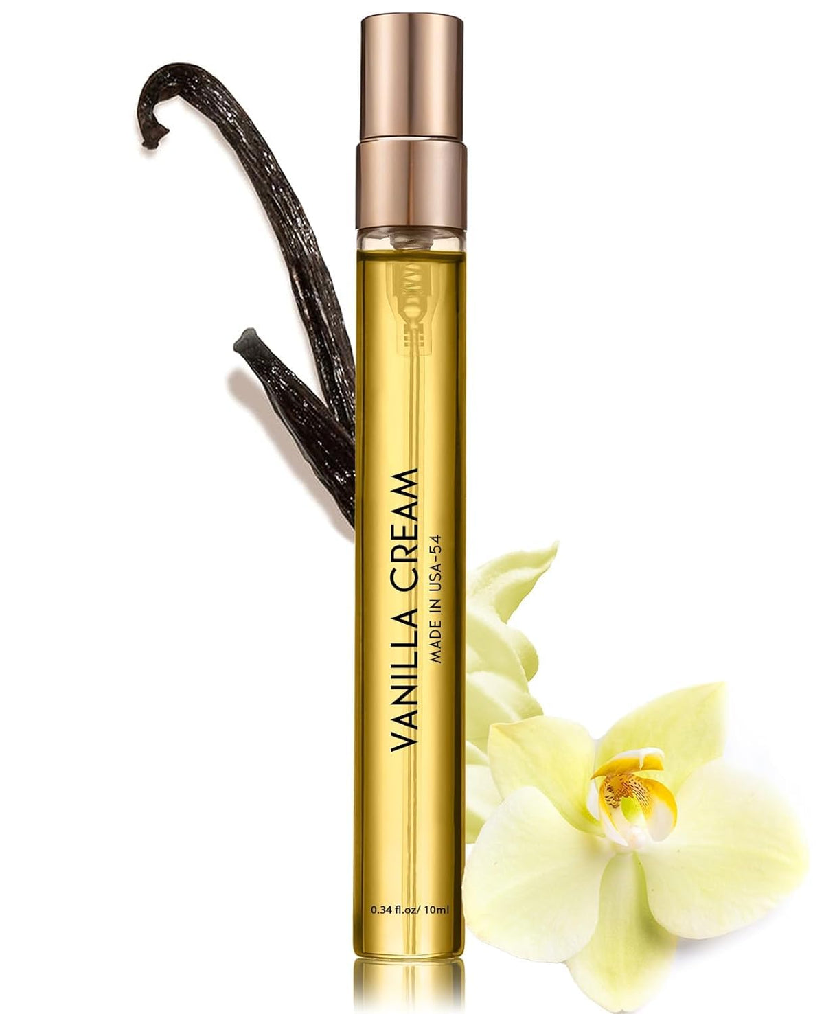 PUREAMOR Pheromones Perfumes for Women, No. 54 Vanilla Cream Scent, Vanilla Perfume Oil, Advanced Fragrance Perfume for Woman, 0.34fl./10ml Gourmand Parfum, Travel Size Perfumes for Women,Made in USA(0.34 Fl Oz)