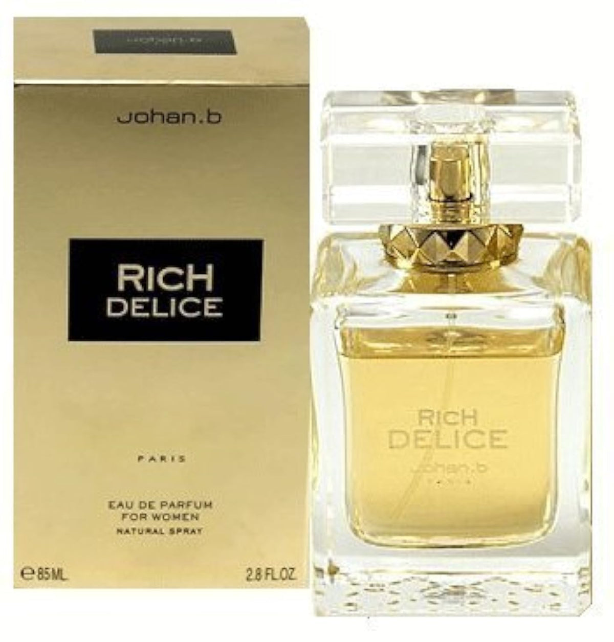 Johan B. Rich Delice for Women Eau De Parfum Spray, 2.8 Ounce(85ML)