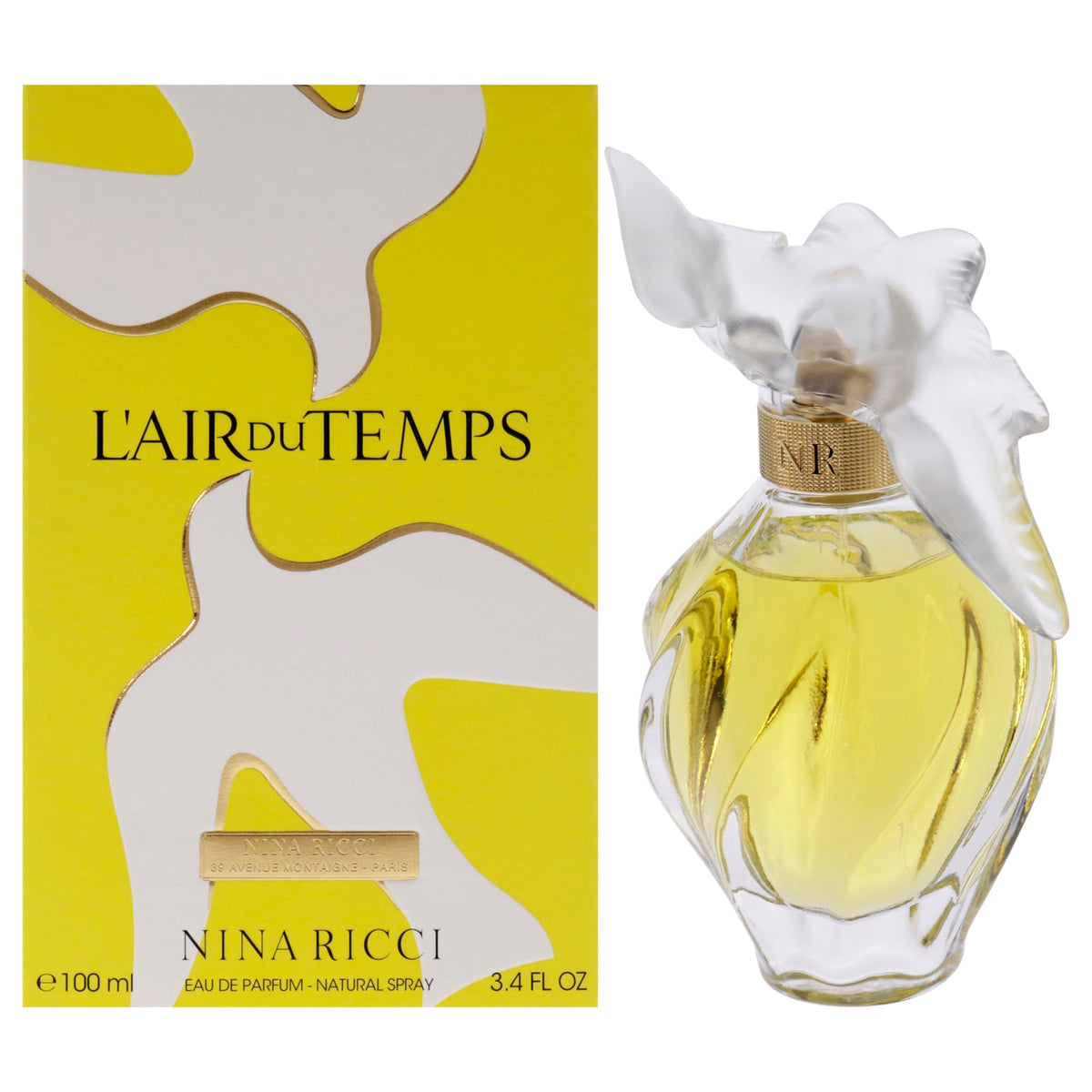 Nina Ricci L'Air Du Temps Eau De Parfum Spray, 3.4 Ounce(3.4 Fl Oz)