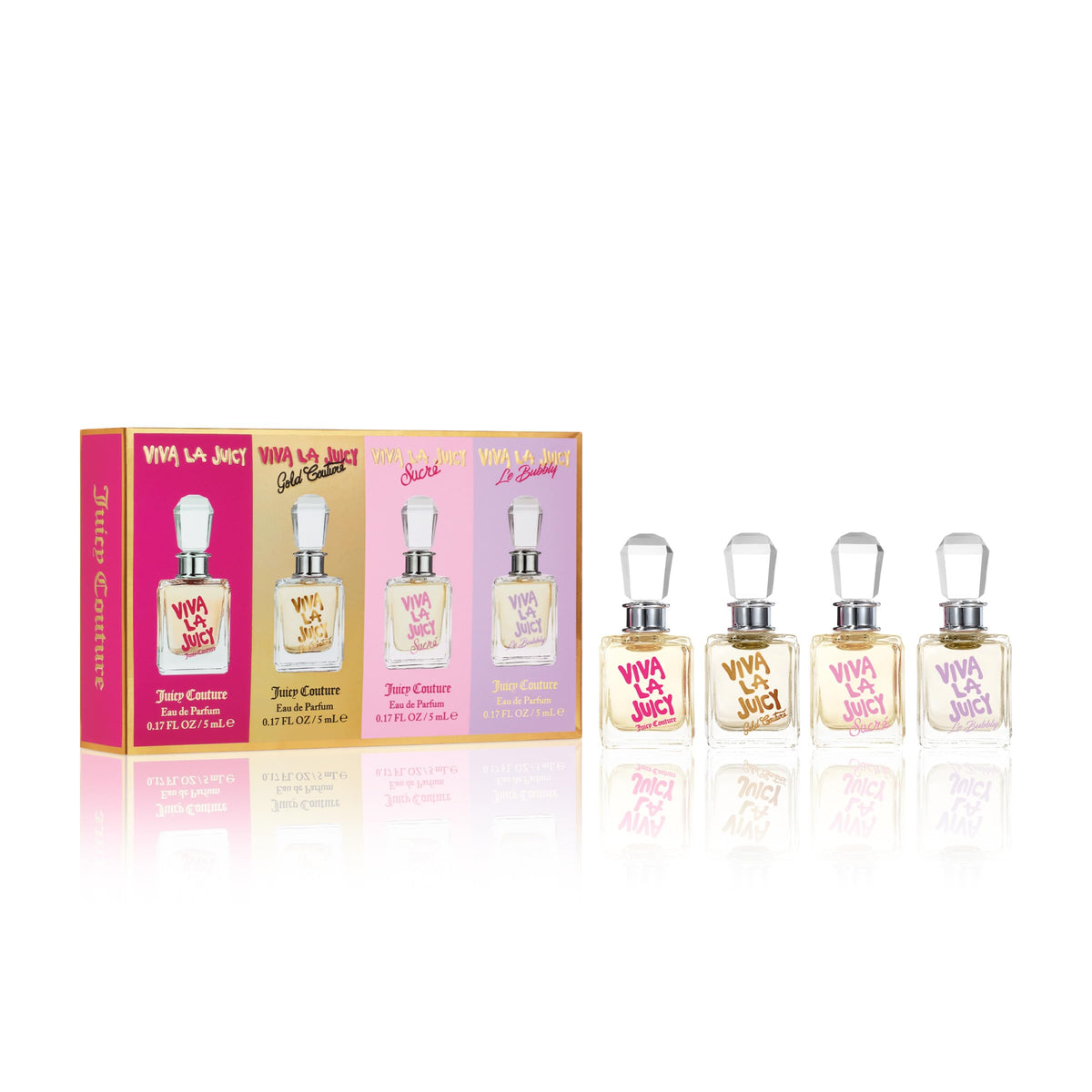 Juicy Couture Viva La Juicy Eau De Parfum, Women's Perfume with Notes of Mandarin, Gardenia  Caramel, Floral  Sweet Perfume for Women, EDP Spray(0.17 Fl Oz)