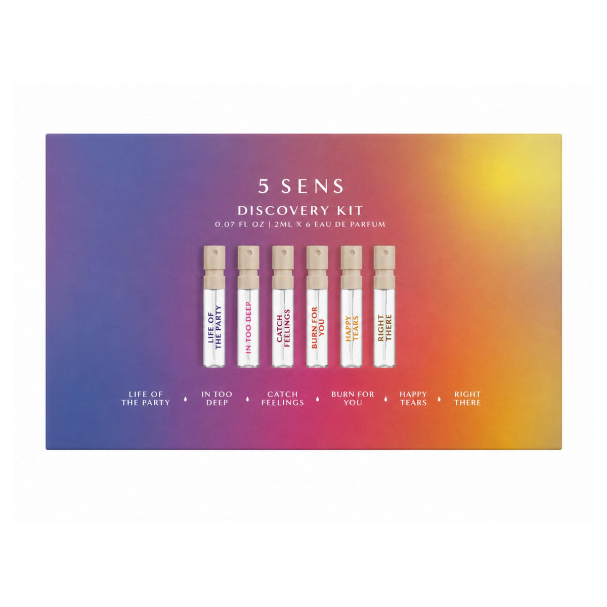 5 SENS Discovery Kit: 6 Moods - Eau de Parfum Travel Spray Set(7 Fl Oz)