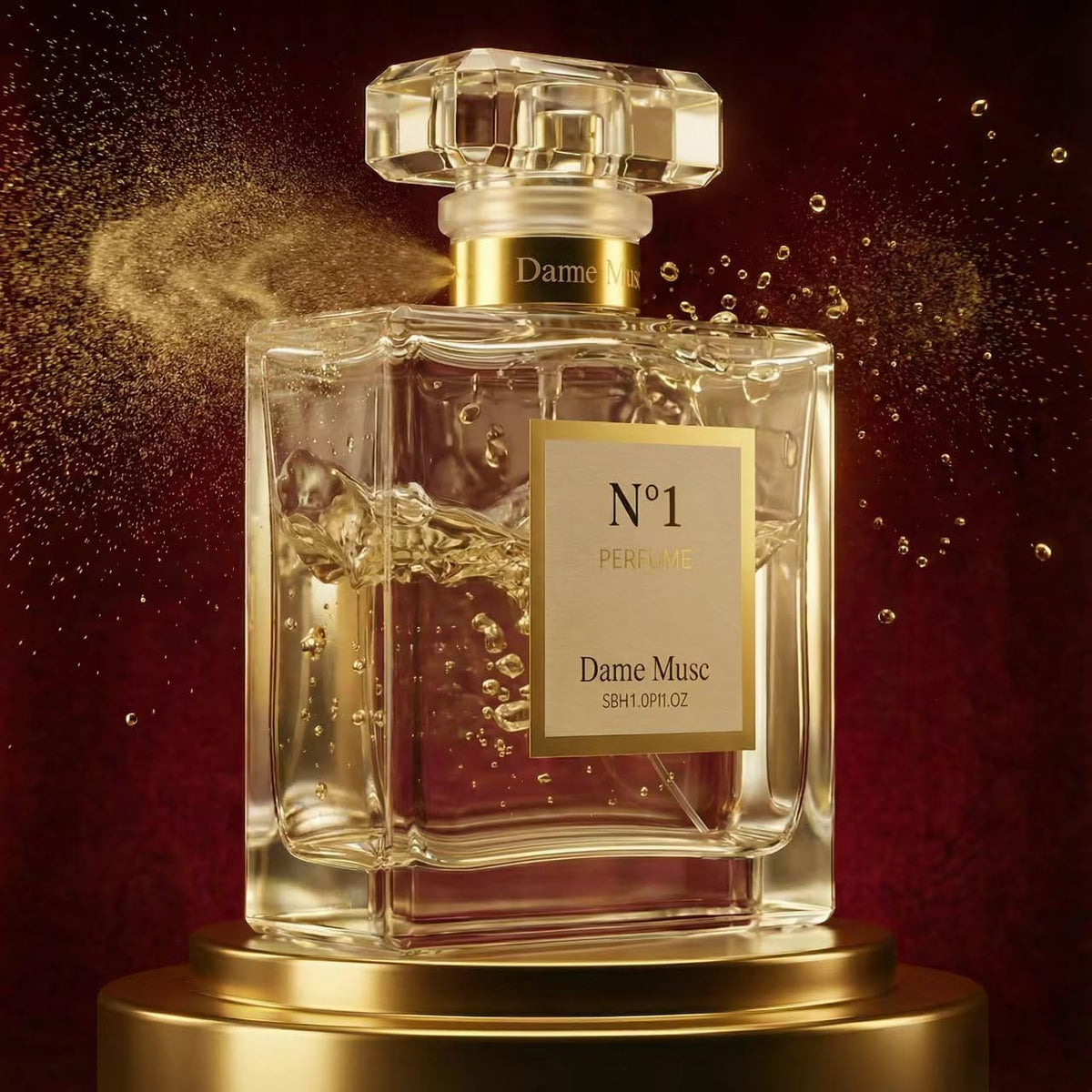 No.1 Women's Eau de Toilette,Orange | Rose | Vanilla Women's Fragrance, Long Lasting, Everyday Fragrance,Holiday Gift(1.7 oz)(50 microliters)
