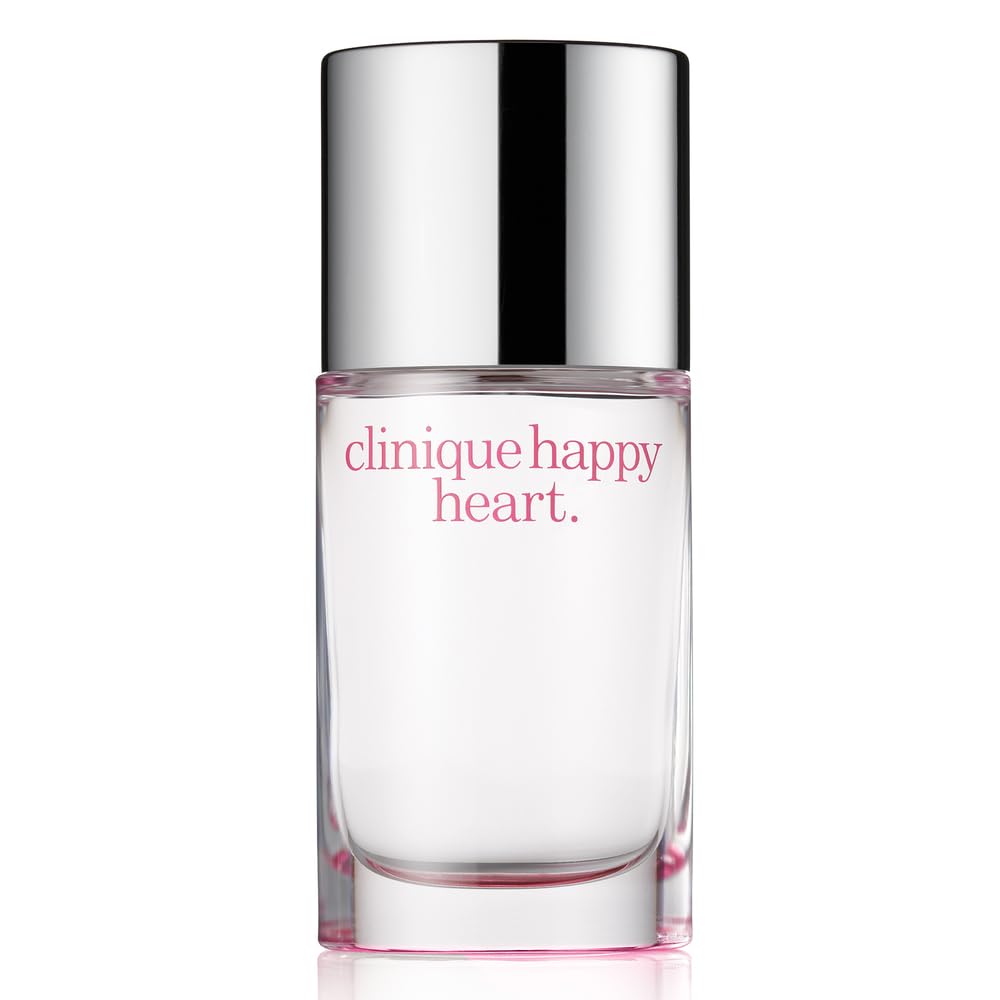 Clinique Happy Heart Eau de Parfum Spray | Notes of Mandarin, Cucumber, Yellow Primrose, Water Hyacinth + Blonde Wood | Perfumes for Women(1 Fl Oz - Mini Travel Size)