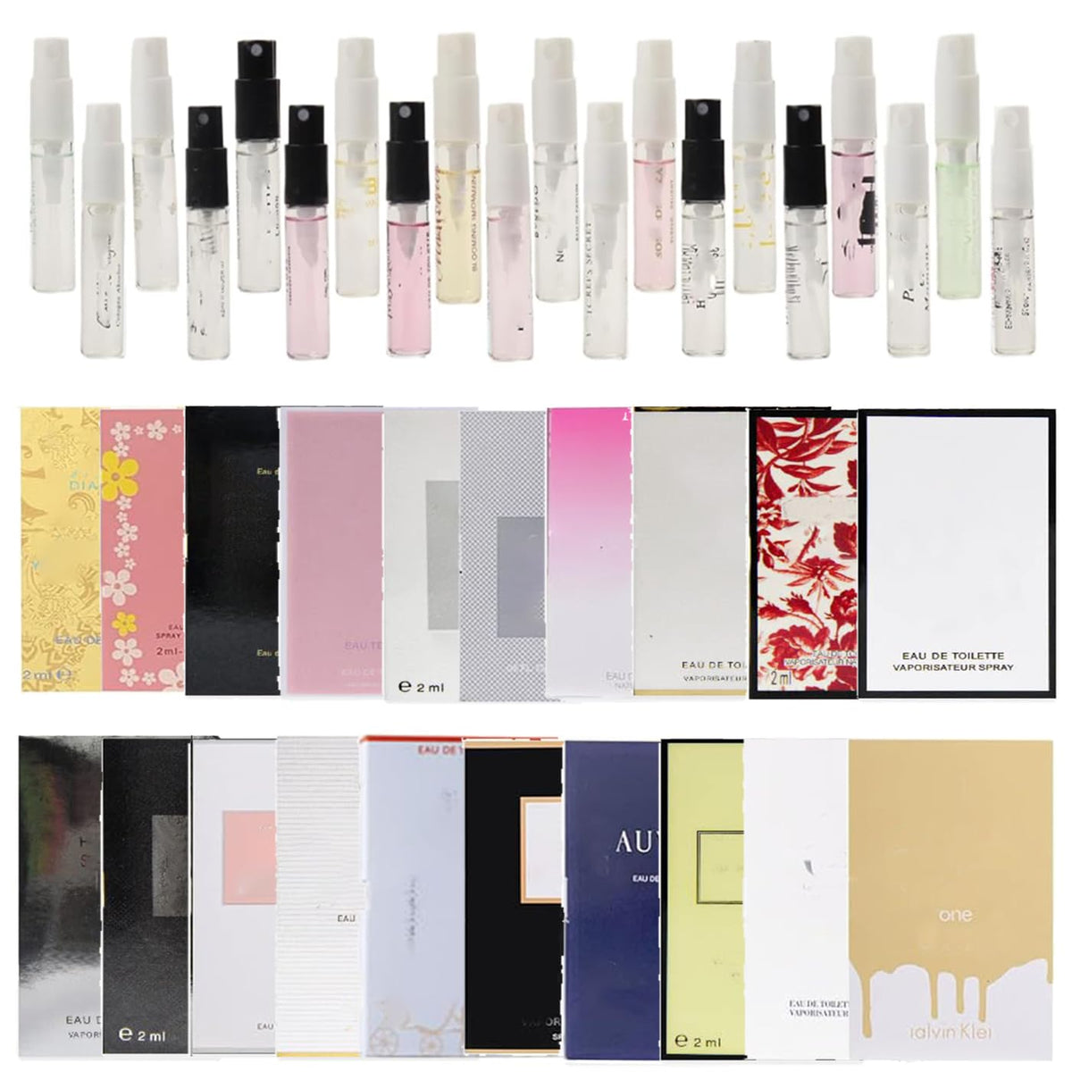 Dirstic 20-Piece Women's Perfume Samples, Designer Fragrance Sampler Set(12-Piece Set)