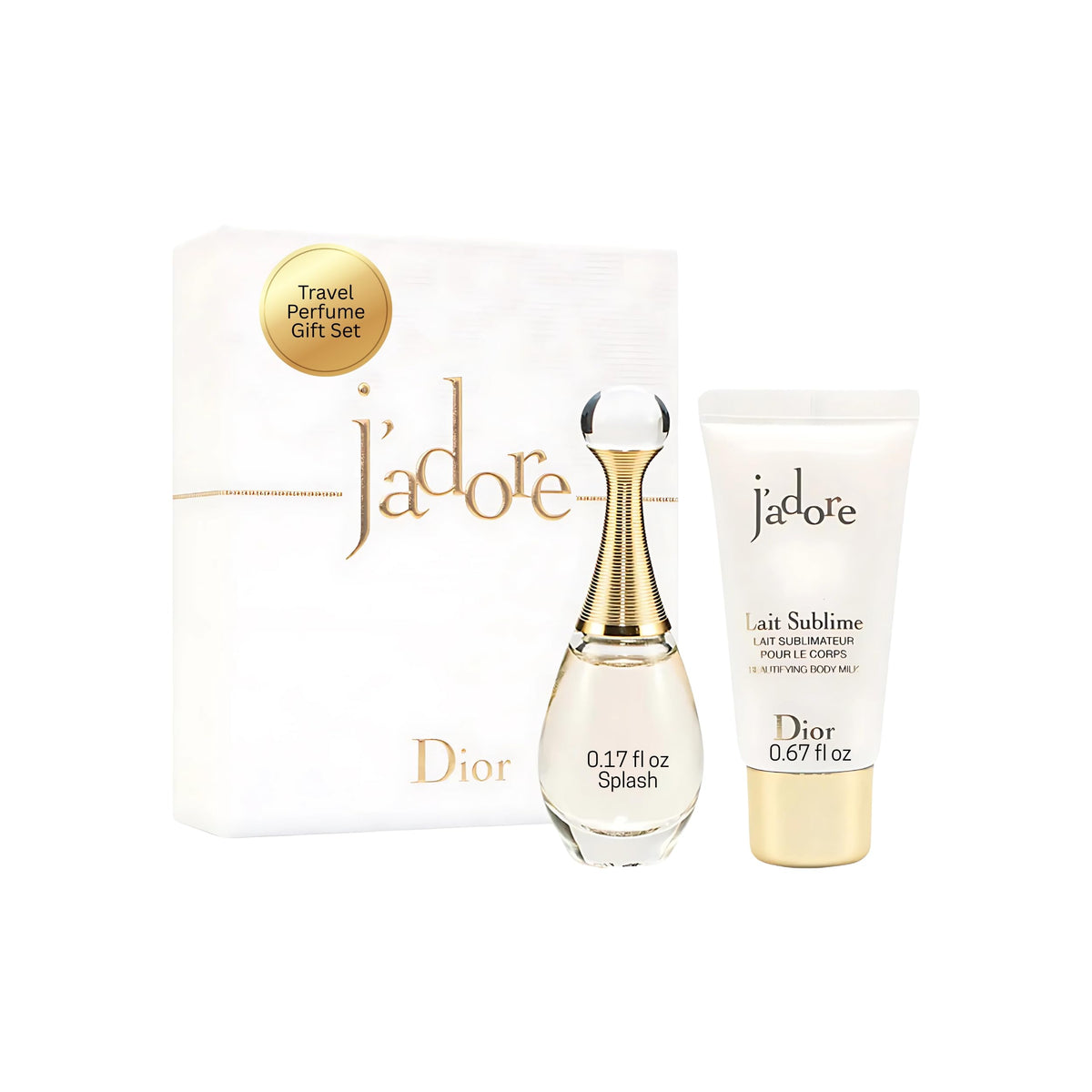 Dior J'adore Perfume for Women Mini Fragrance Gift Set EDP  Body Lotion Duo Travel Set(5ML)