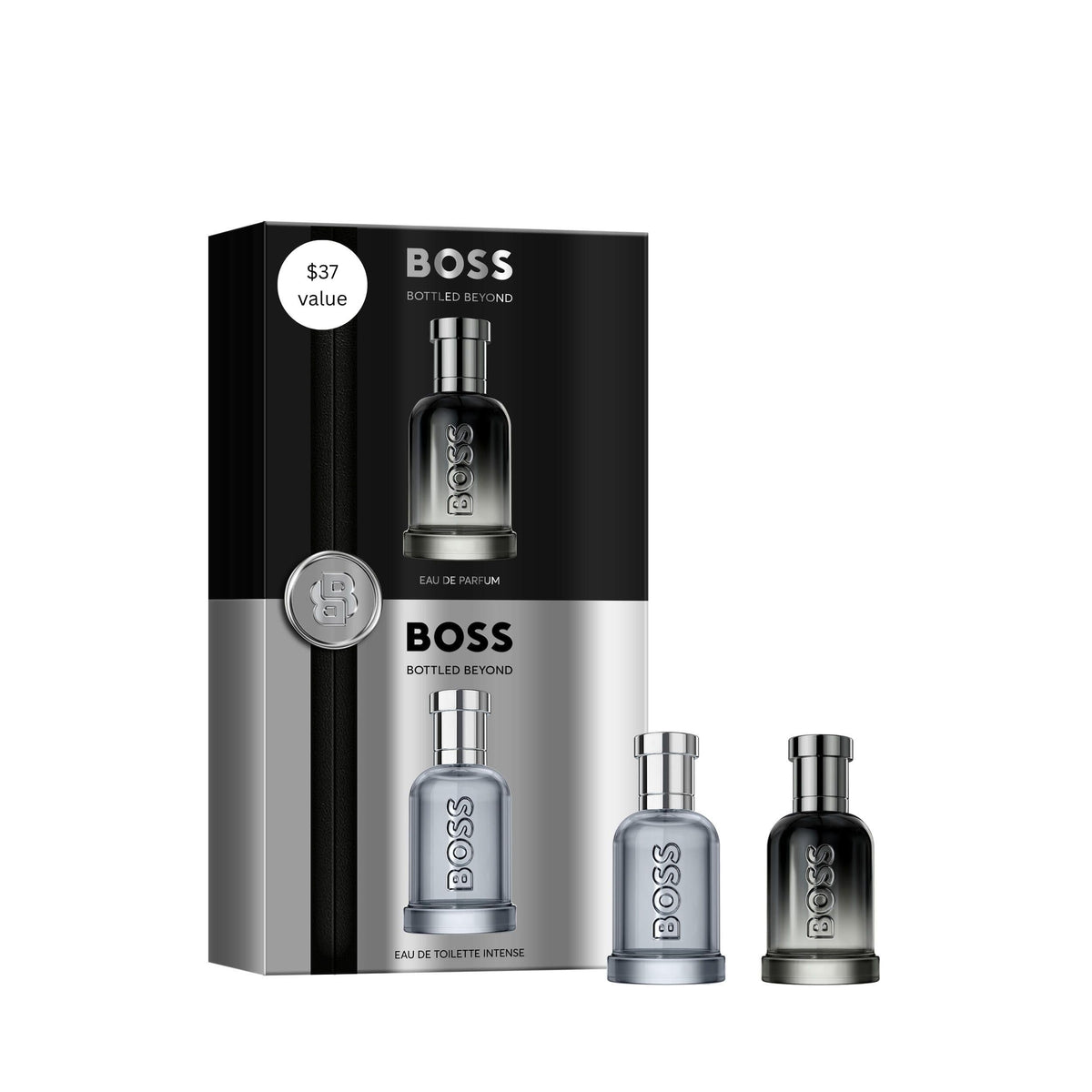 Hugo Boss BOSS Bottled Beyond Eau de Parfum  Eau de Toilette for Men 2-Piece Gift Set ($37 Value) – Notes of Ginger, Leather  Orange Blossom – Long-Lasting Fragrance(0.34 Fl Oz)