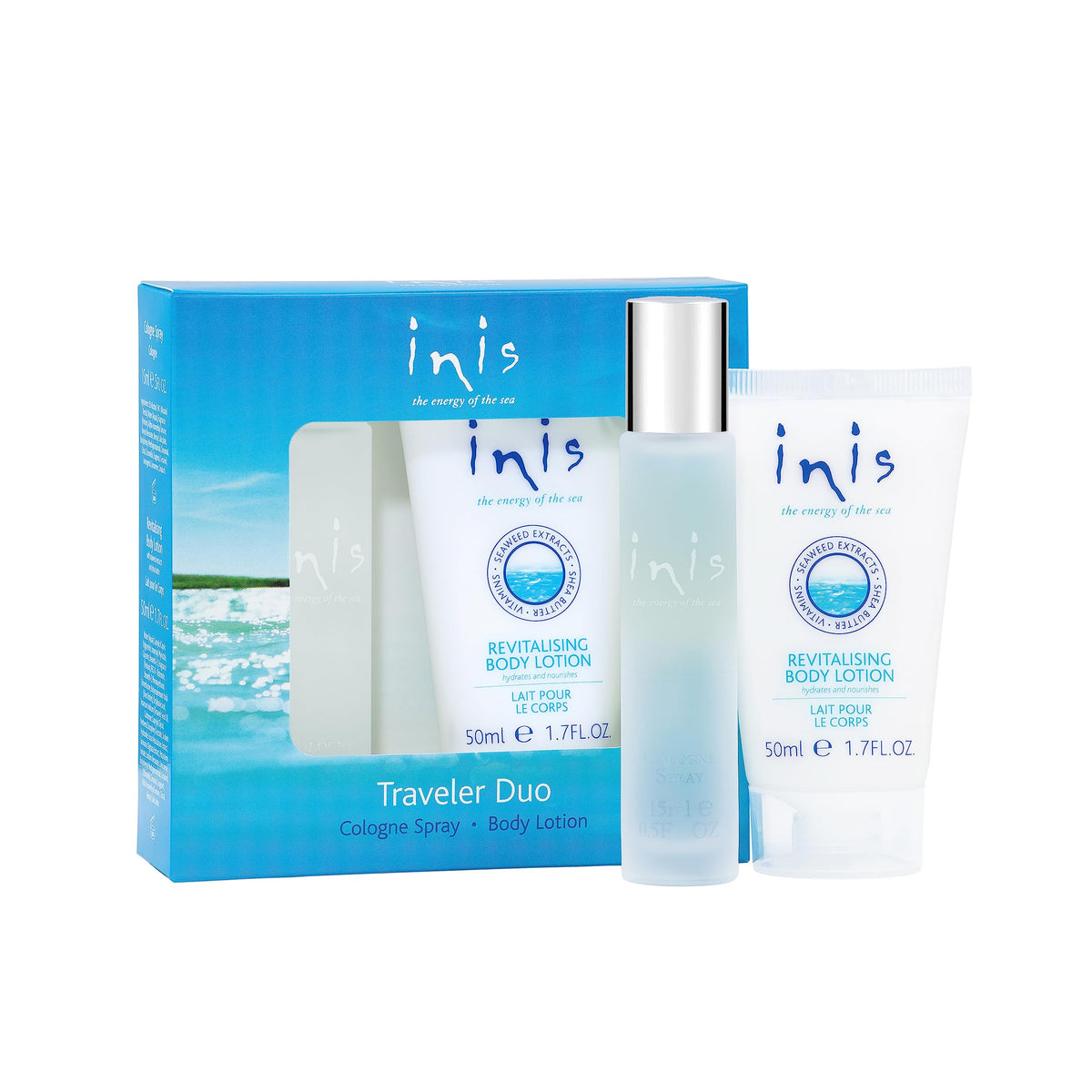 Inis the Energy of the Sea - Body Lotion and Cologne Gift Set(65ML)