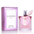 La Vida Bella Roses for Women Eau De Parfum - Floral Amber Fragrance that Combines Top Notes of Raspberry, Pink Pepper  Bergamot - Sugary Rush  Citrusy - Spicy  Rich Aromatic Scent 100ml Bottle(3.4 Fl Oz)