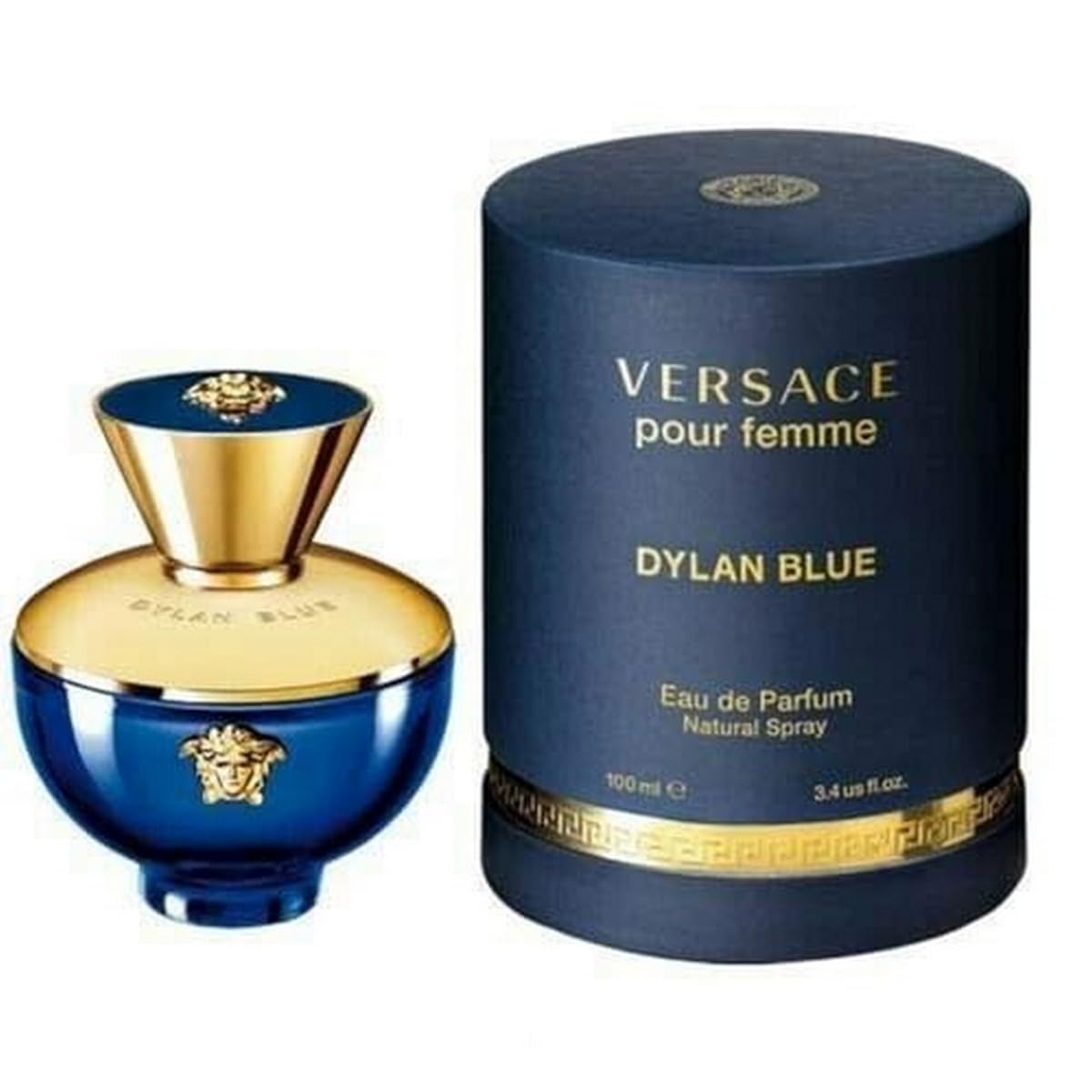 Versace Dylan Blue Pour Femme for Women Eau De Parfum Spray, 3.4 Oz(100ML)